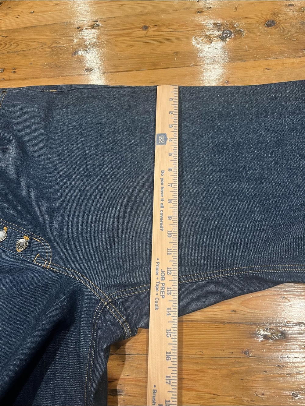 Lauren Ralph Lauren- High Rise Dark Blue Wide-Leg Button Fly Jeans • 18W • NWT - Picture 10 of 10